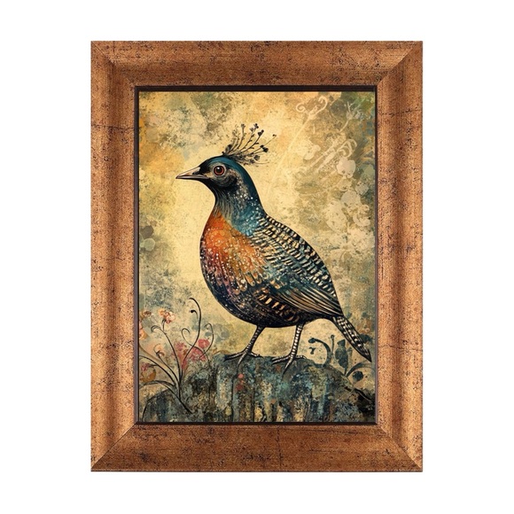 Vintage Quail Wall Art - Picture 1 of 4